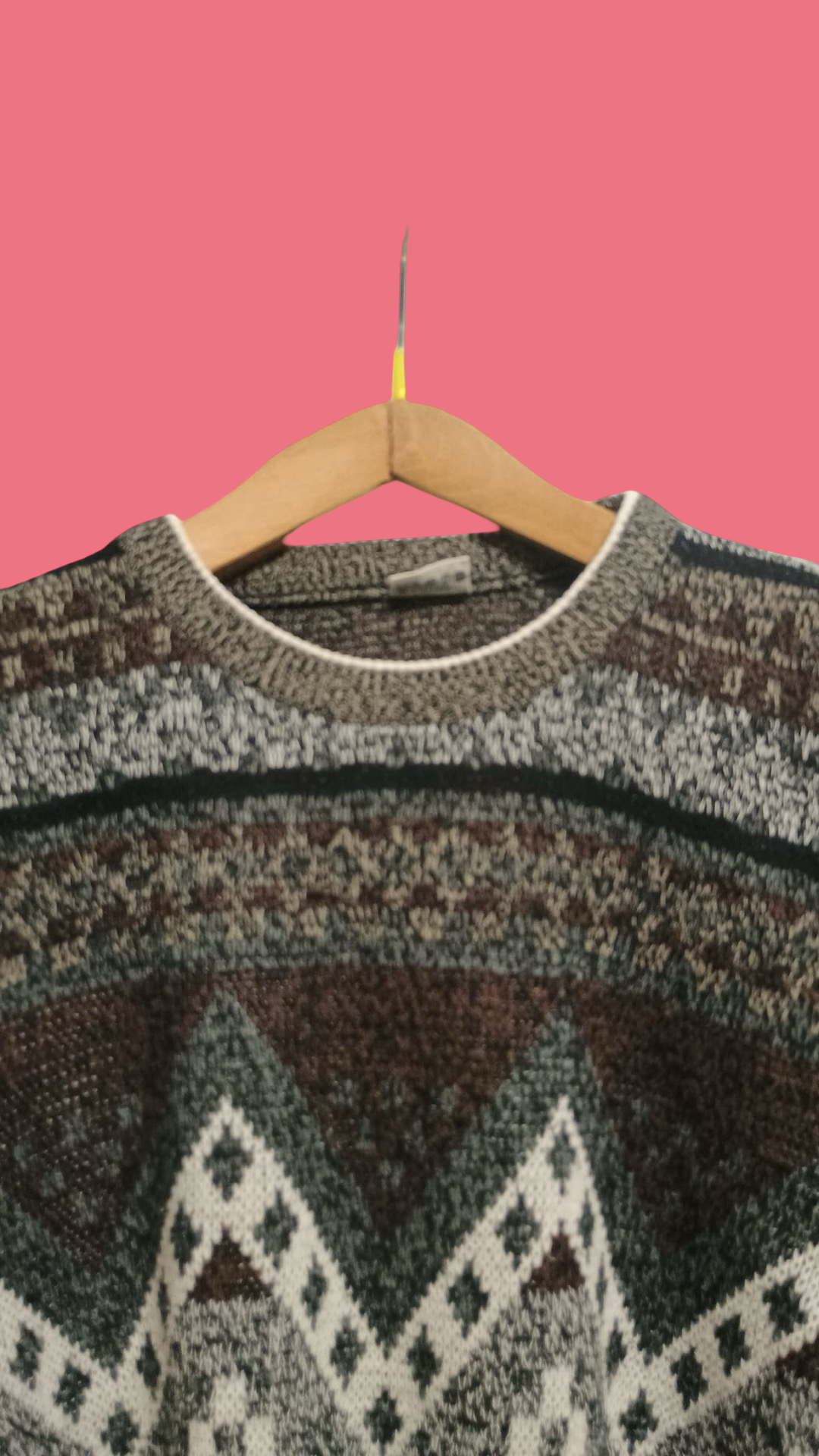 Vintage Multicolor Fantasy 90's Sweater Unisex Size L