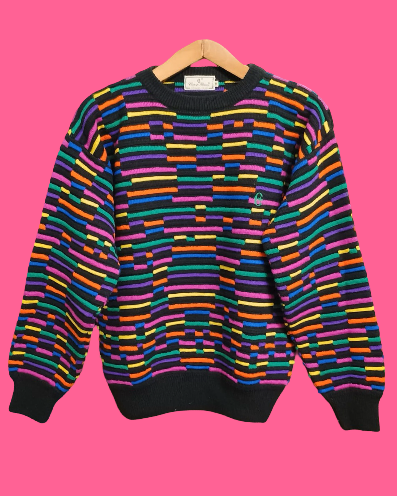 Vintage Multicolor Fantasy 90's Conte of Florence Sweater Woman Size M