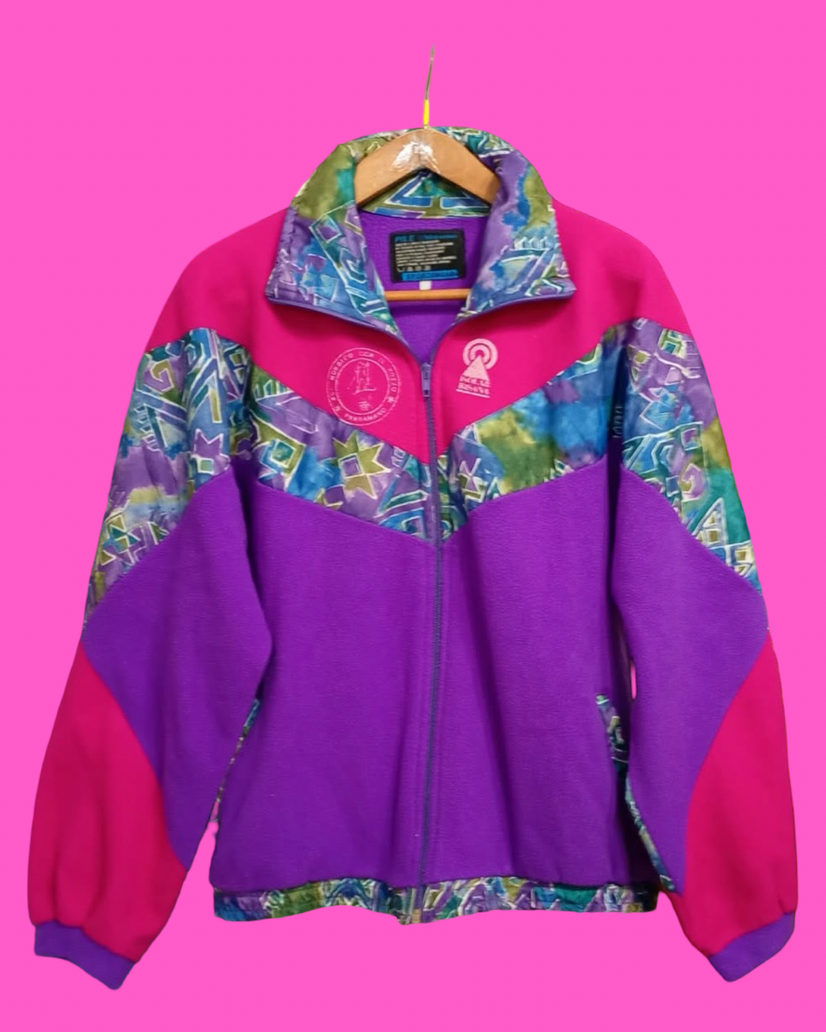 Vintage Multicolor Fantasy 90's Fleece Unisex Size M