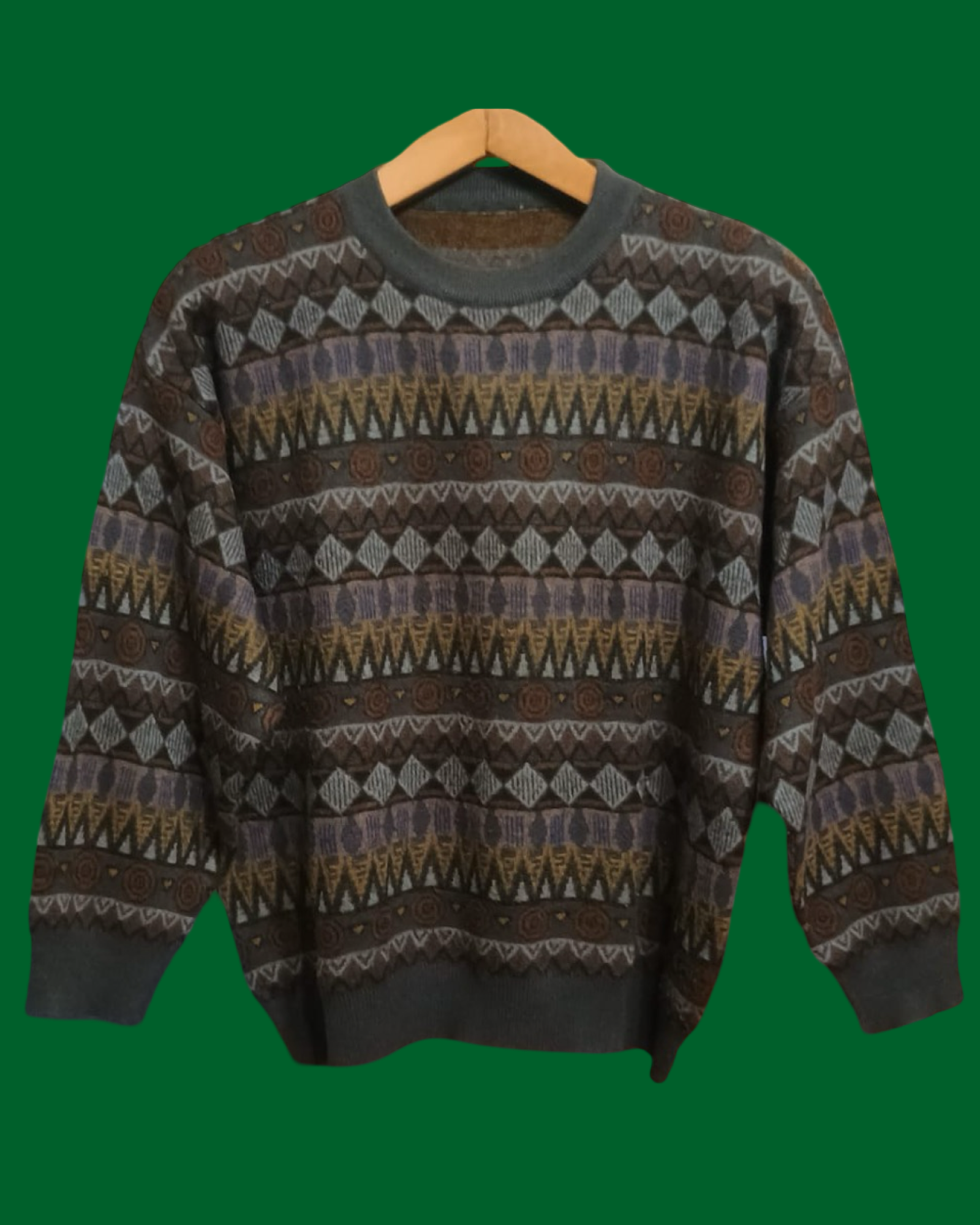 Vintage Multicolor Fantasy 90's Sweater Unisex Size S