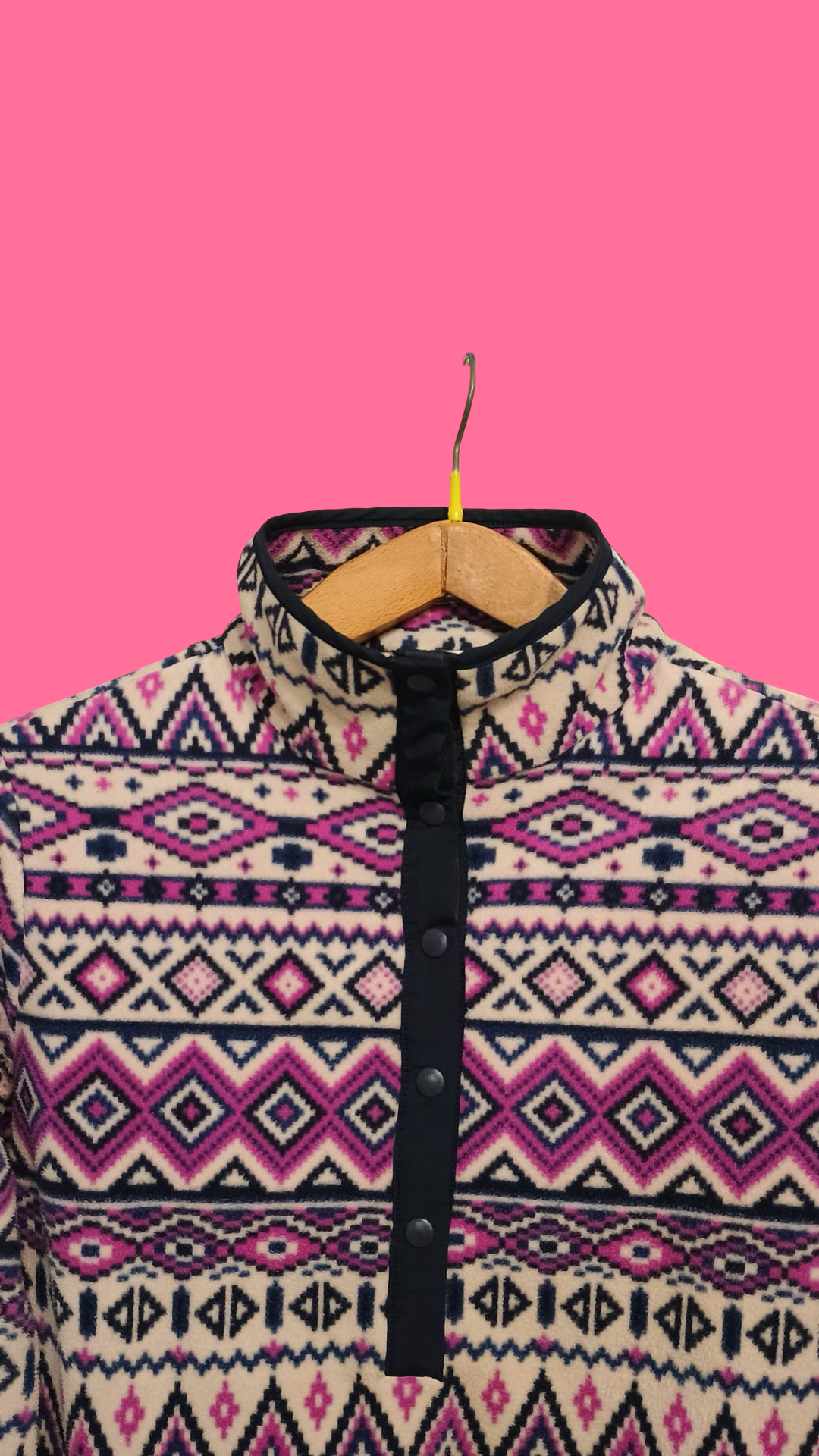 Vintage Multi Fantasy 90's Pile Sweatshirt Sweatshirt Woman Size M