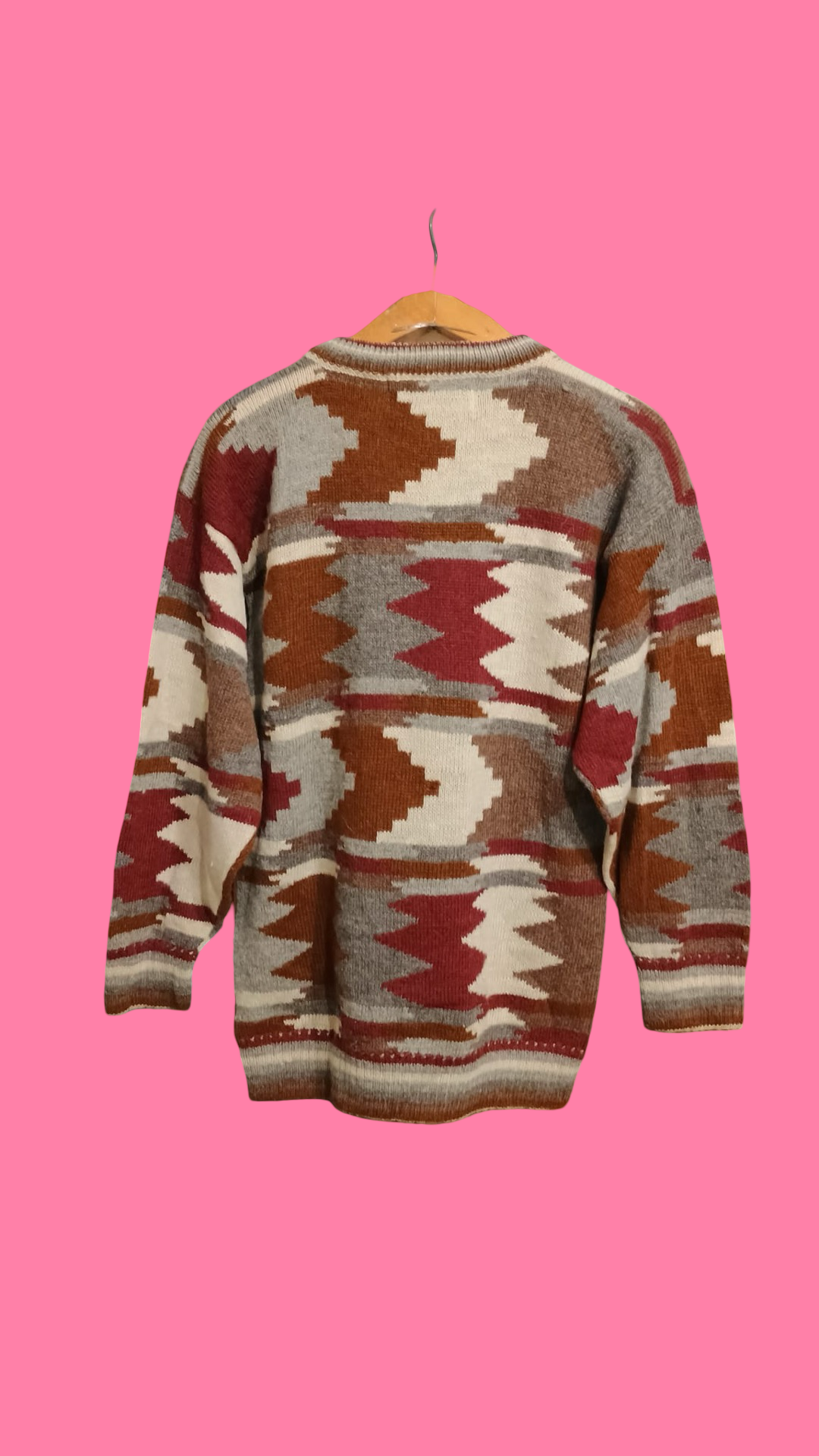 Vintage Multicolor Fantasy 90's Sweater Unisex Size L