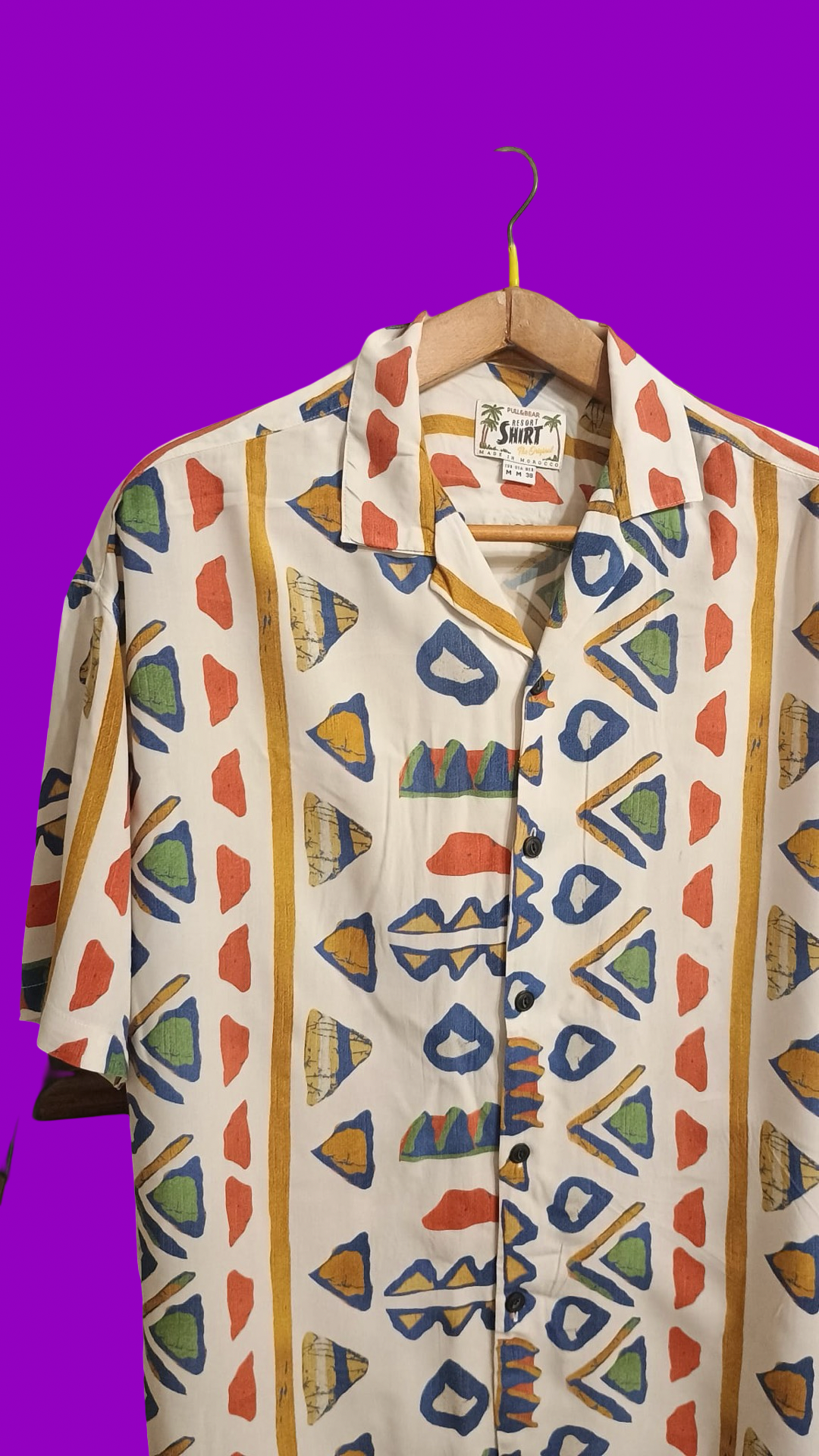 Vintage Style Multicolor Fantasy Shirt Unisex Size M
