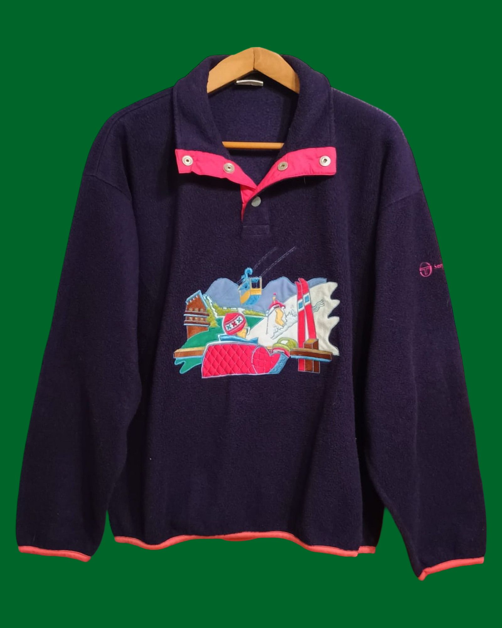 Vintage Multicolor Fantasy Sergio Tacchini 90's Sweatshirt Unisex Size L