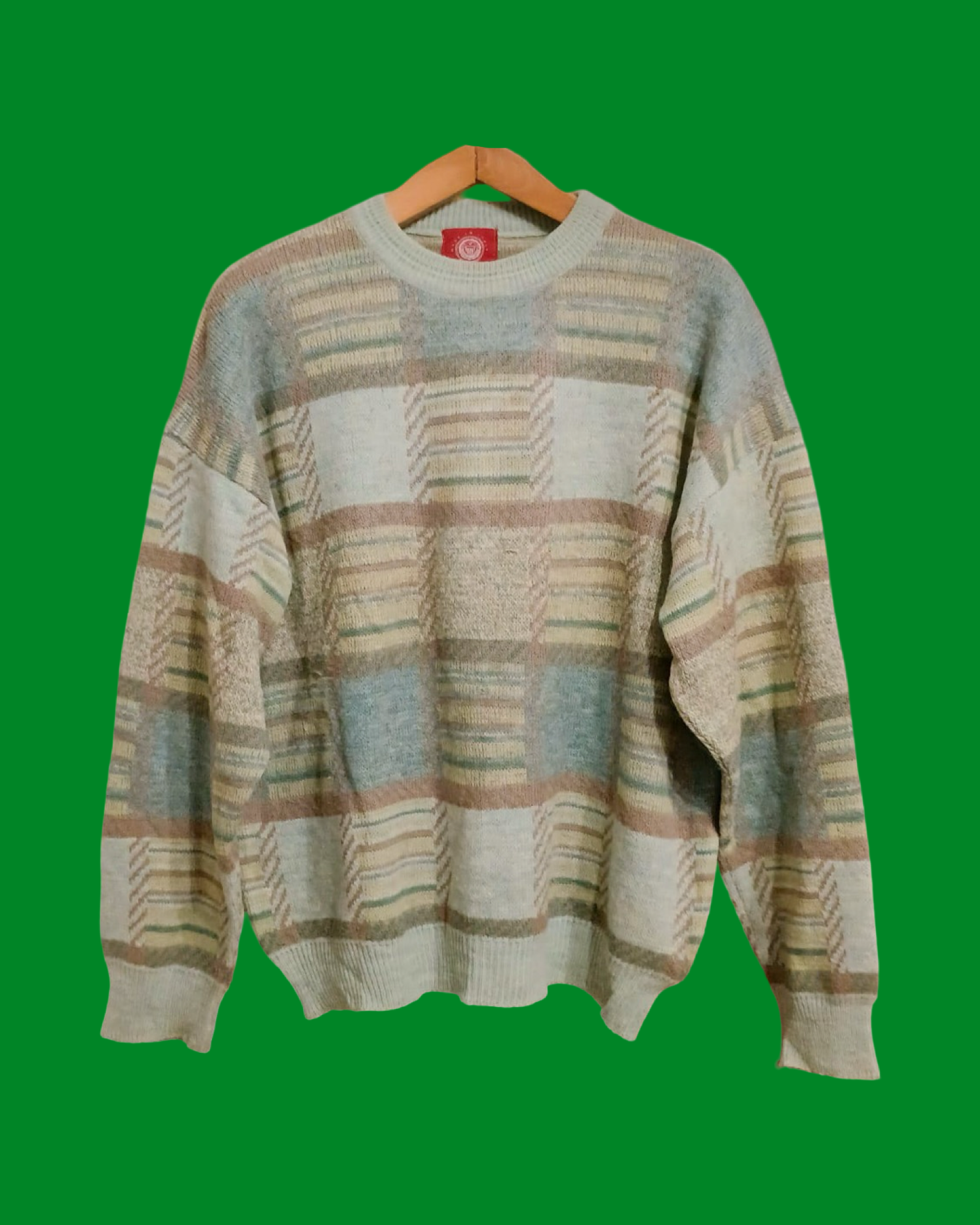 Vintage Multicolor Fantasy 90's Sweater Unisex Size L