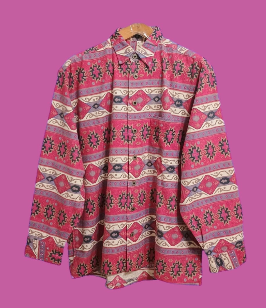 Vintage Multicolor Fantasy 90's Shirt Unisex Size L