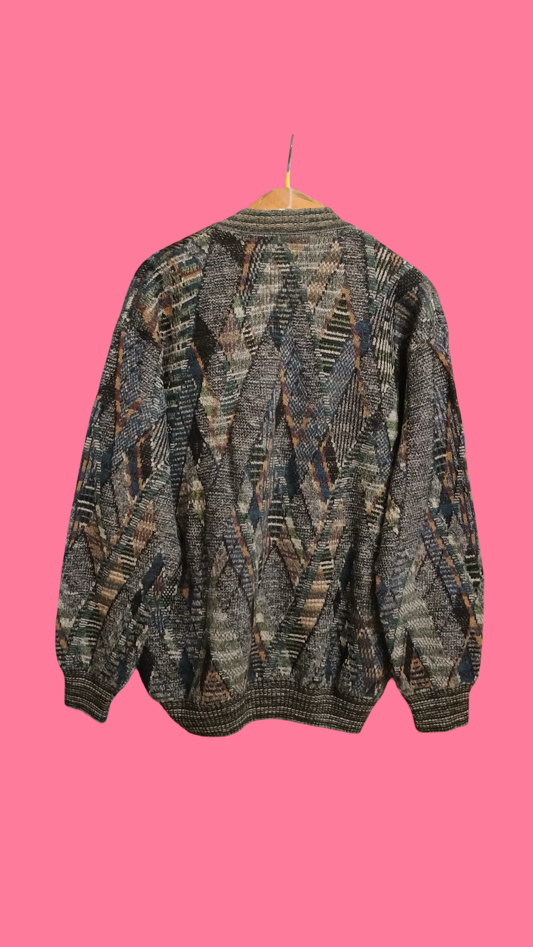 Vintage Multicolor Fantasy 90's Sweater Unisex Size L