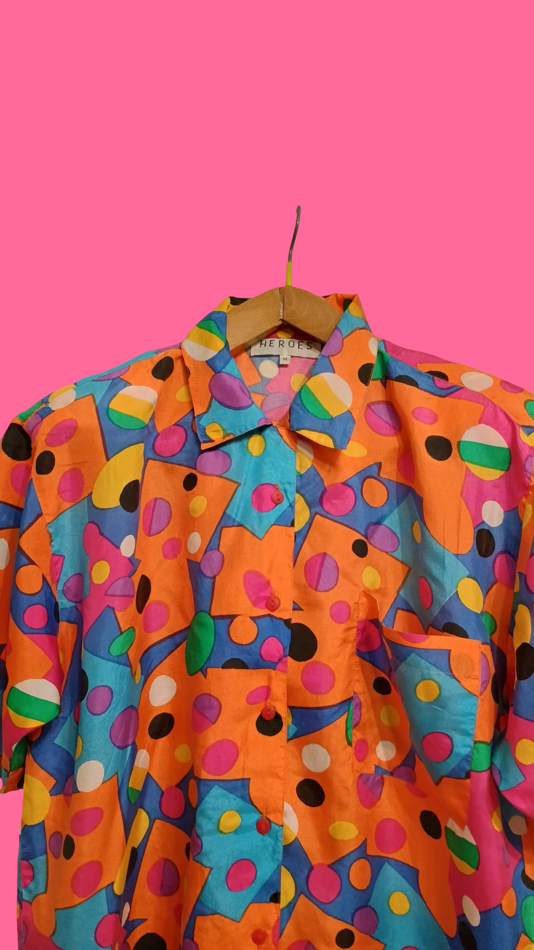 Vintage Multicolor Fantasy 90's Shirt Woman Size M