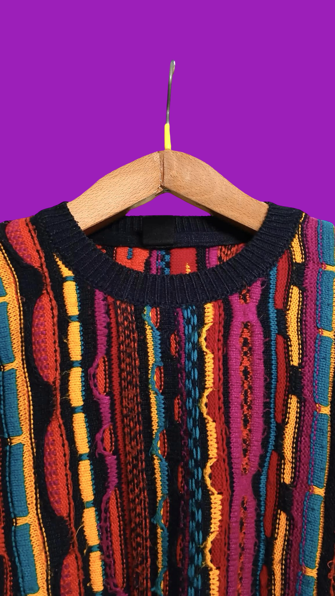 Vintage Style Multicolor Fantasy Rare Sweater Woman Size S