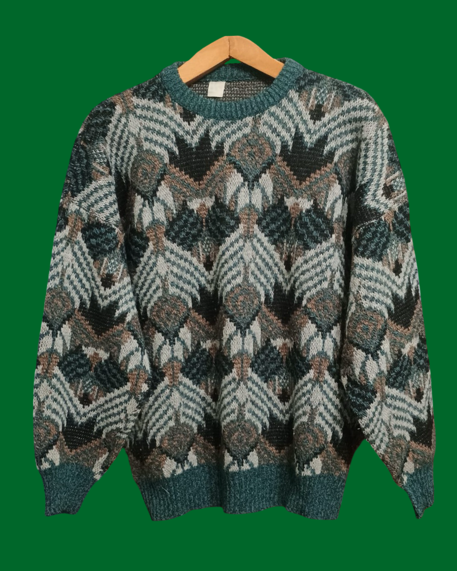 Vintage Multicolor Fantasy 90's Sweater Unisex Size M