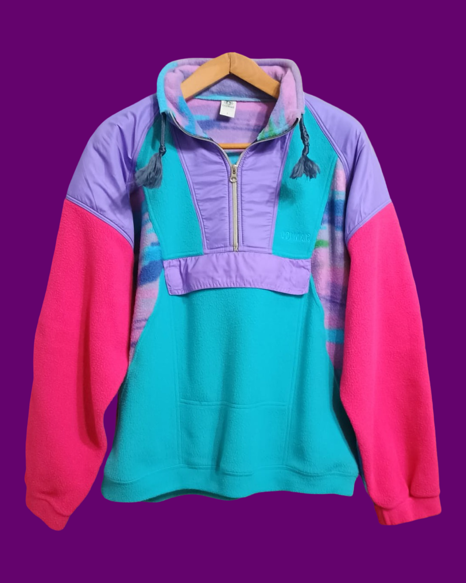 Vintage Multicolor Fantasy 90's Colmar Fleece Unisex Size L