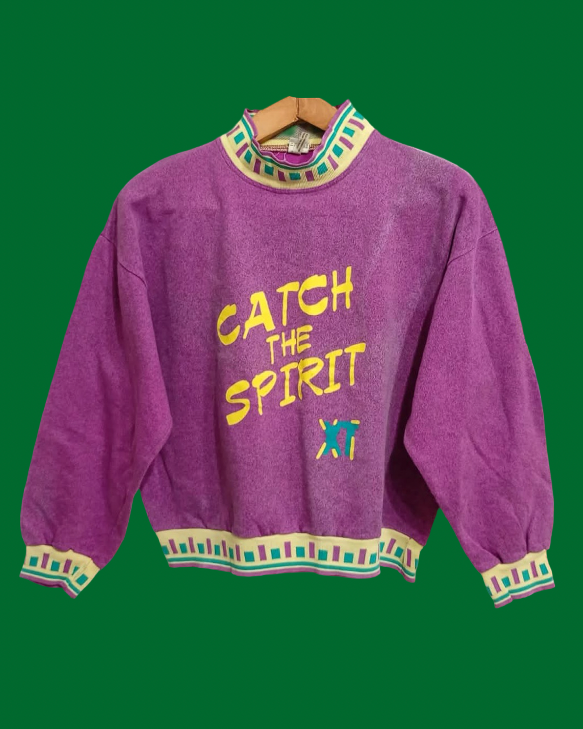 Vintage Multicolor Fantasy 90's Rare Sweatshirt Woman Size M