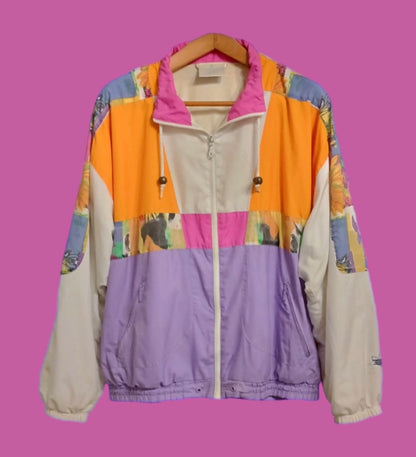 Soft Jacket Adidas Vintage Multicolor A Fantasia Anni 90 Unisex Size M