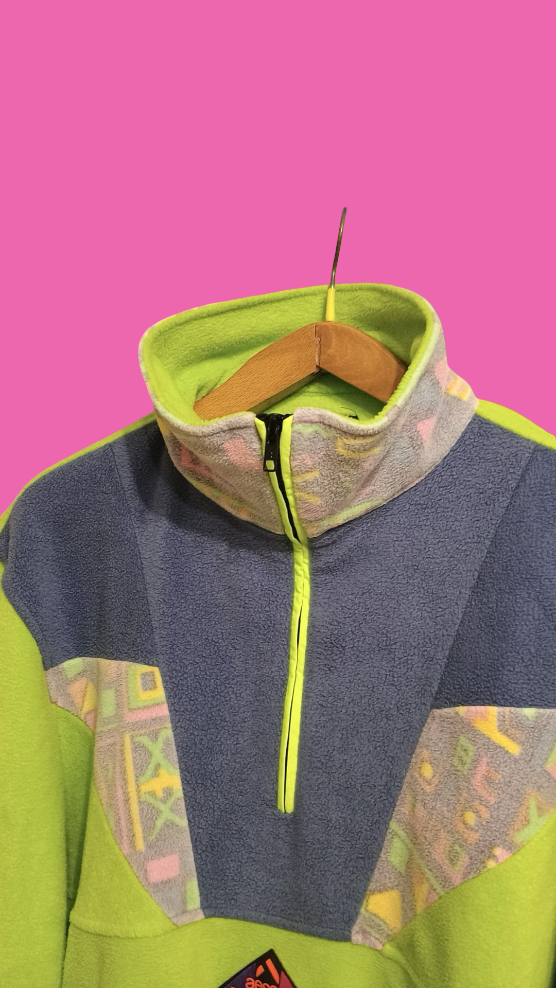 Vintage Multicolor Fantasy 90's Aesse Fleece Unisex Size L