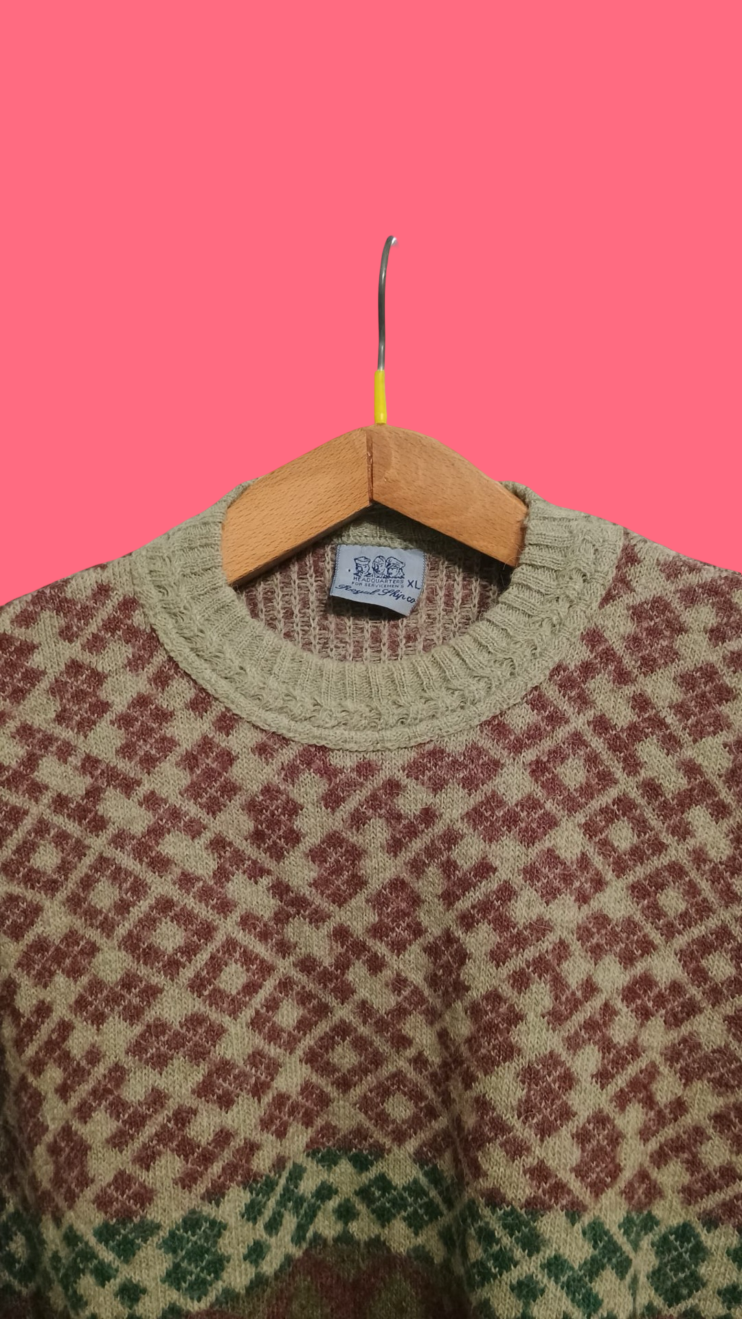 Vintage Multicolor Fantasy 90's Sweater Unisex Size L