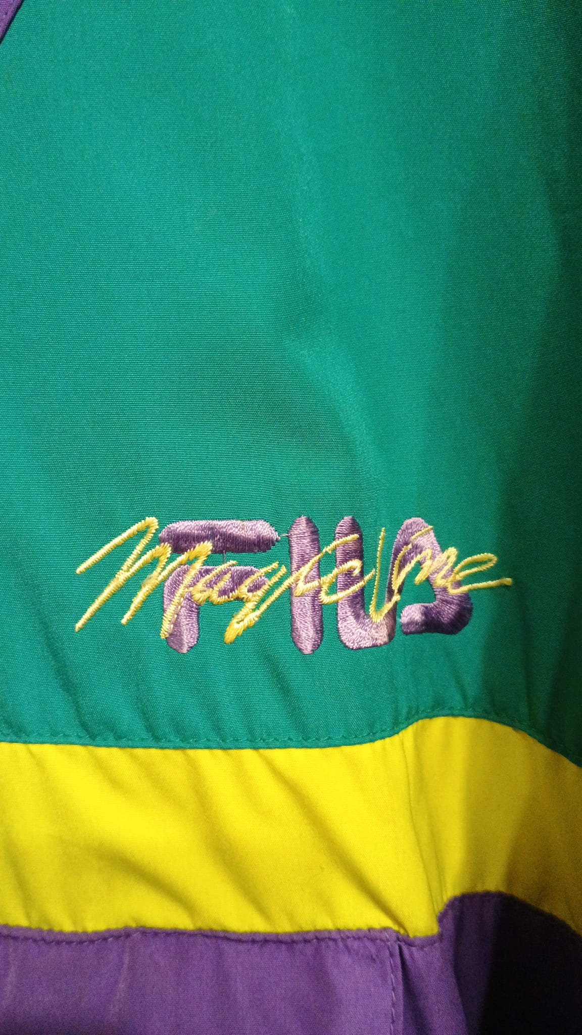 Vintage Multicolor Fantasy 90's Fila Soft Jacket Unisex Size XXL