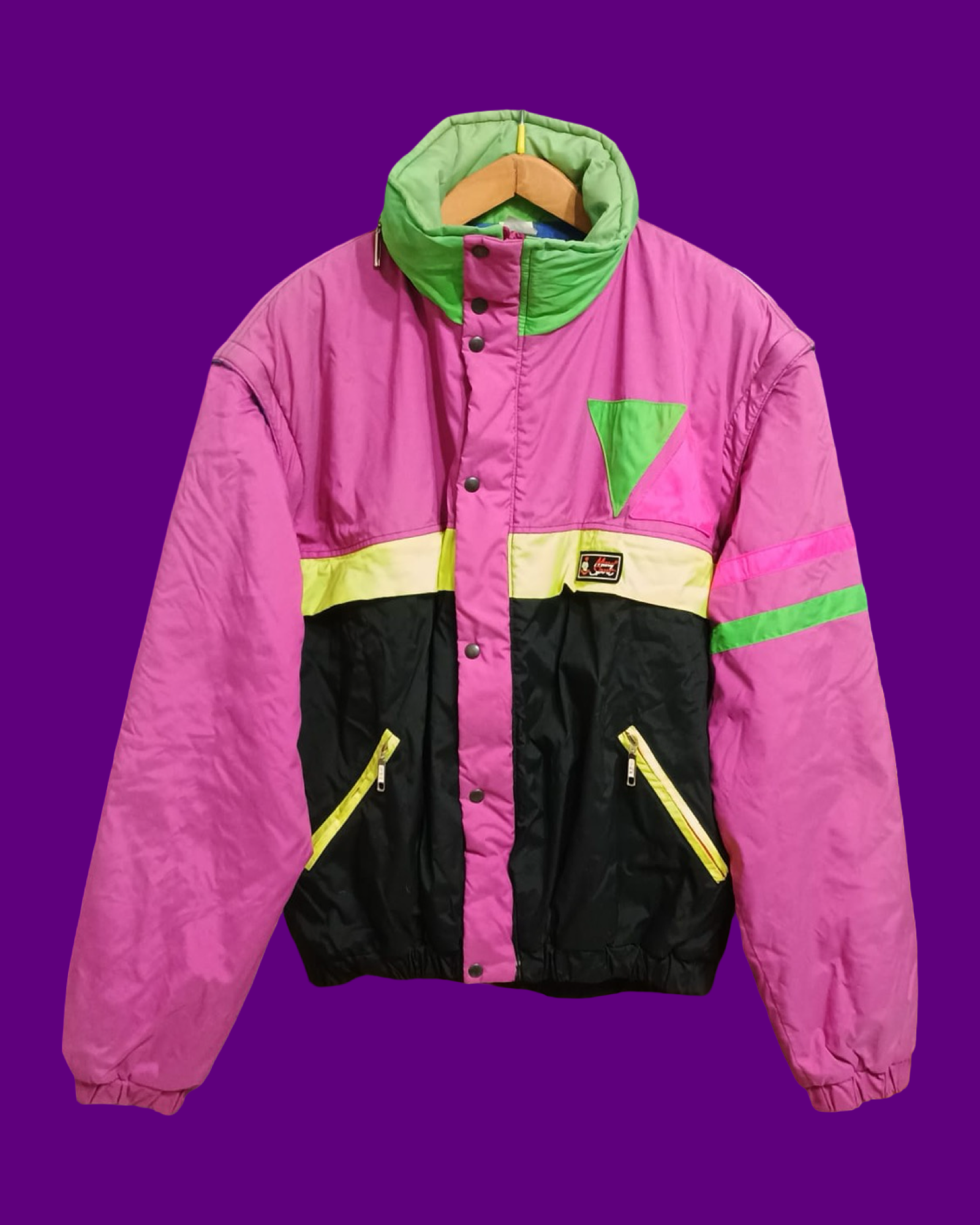 Vintage Multicolor Fantasy 90's Snow Jacket Unisex Size M