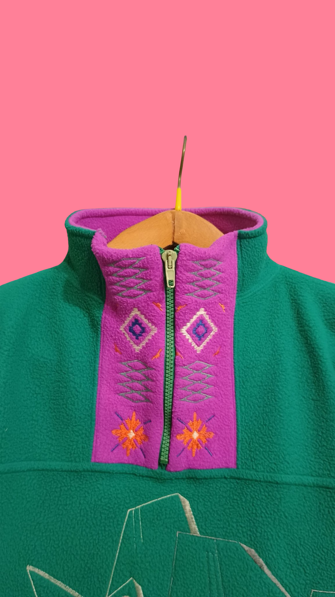 Vintage Multicolor Fantasy 90's Sweatshirt Woman Size M