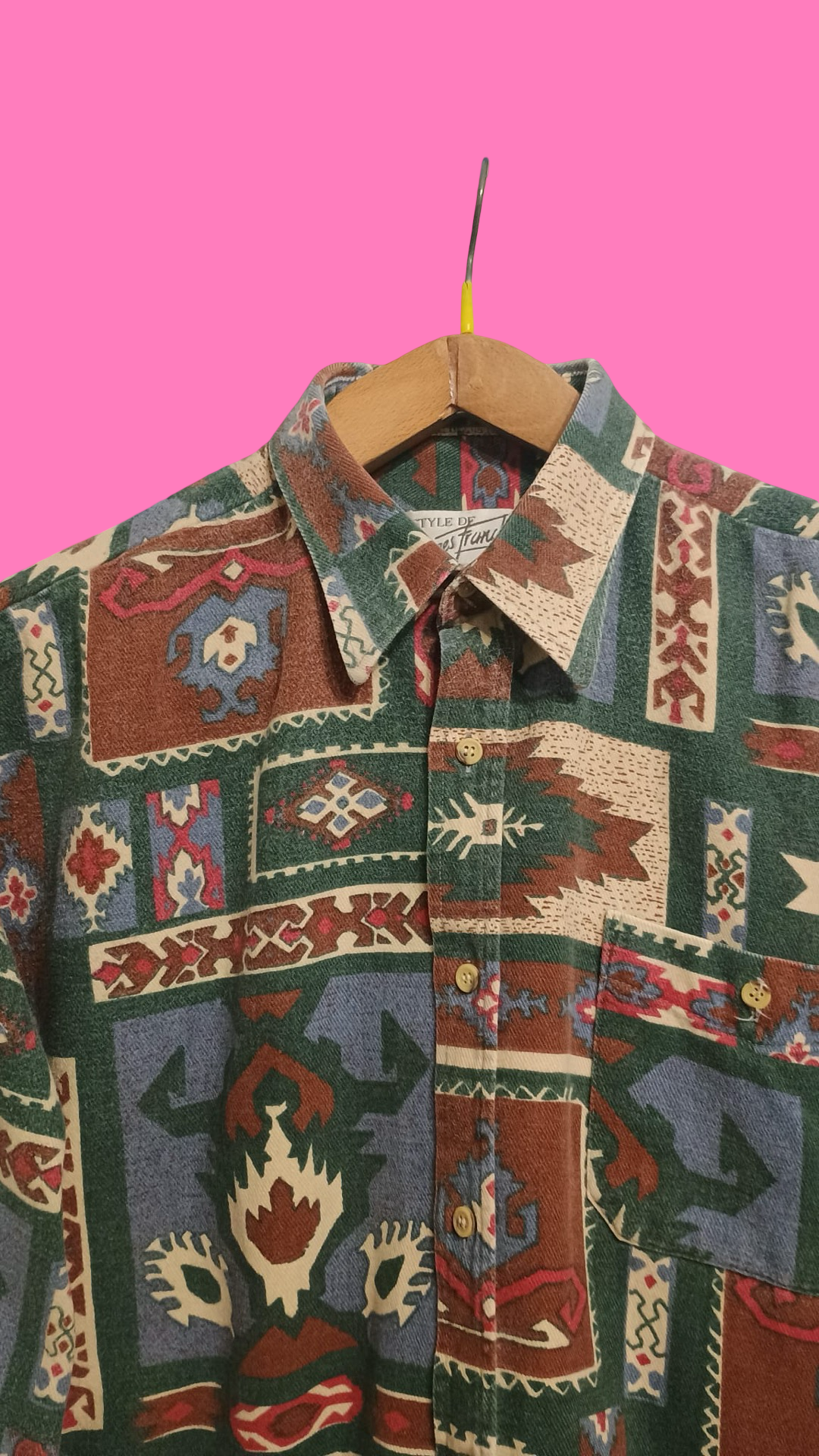 Vintage Multicolor Fantasy 90's Shirt Unisex Size M