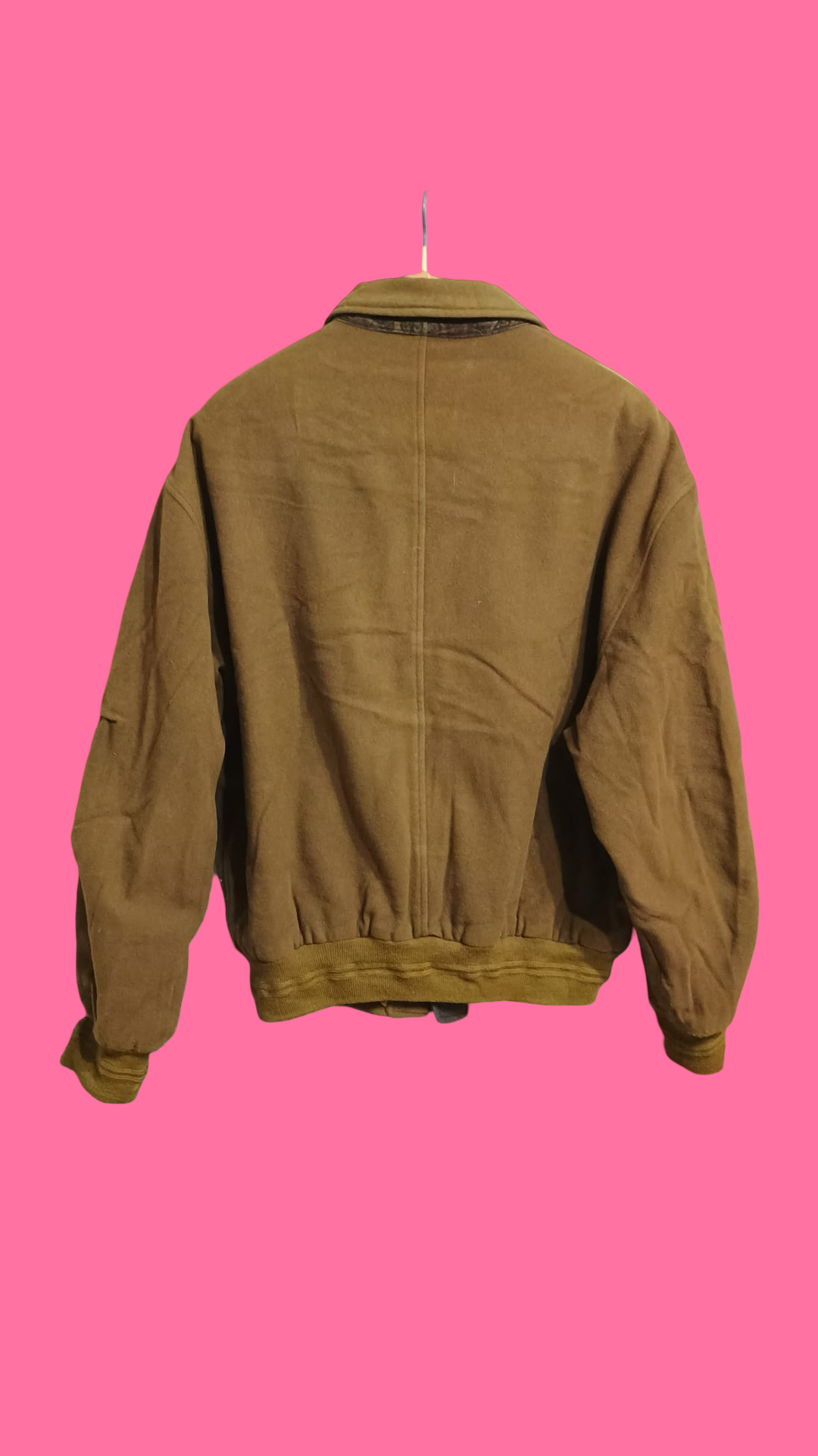 Vintage Green Fantasy 90's Wool Coat Unisex Size M