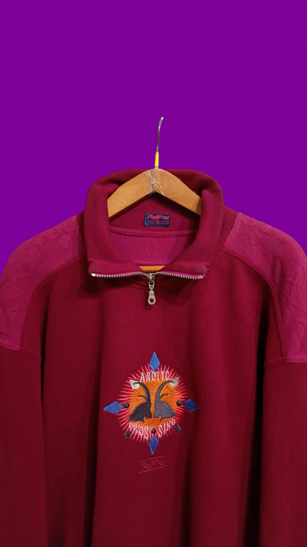 Vintage Multicolor Fantasy 90's Fleece Unisex Size L