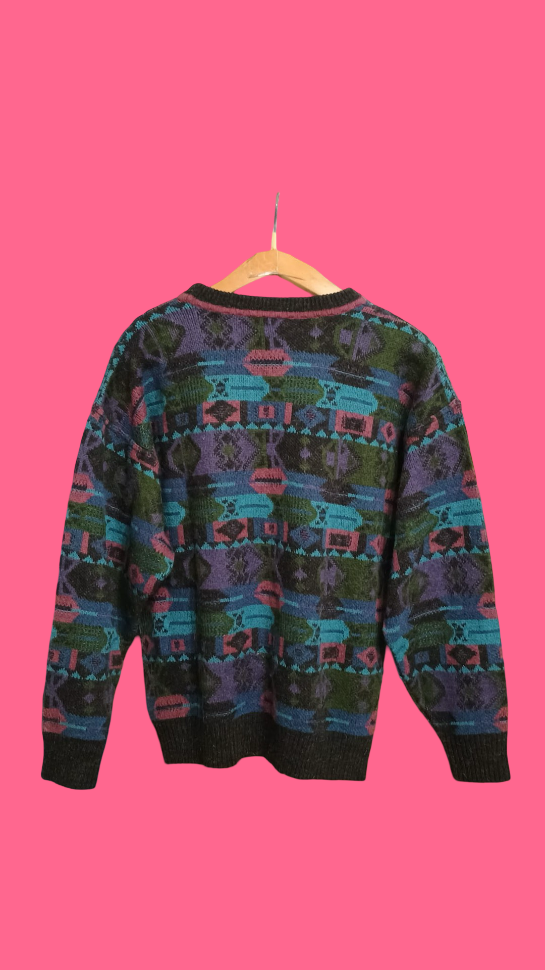Vintage Multicolor Fantasy 90's Sweater Unisex Size M