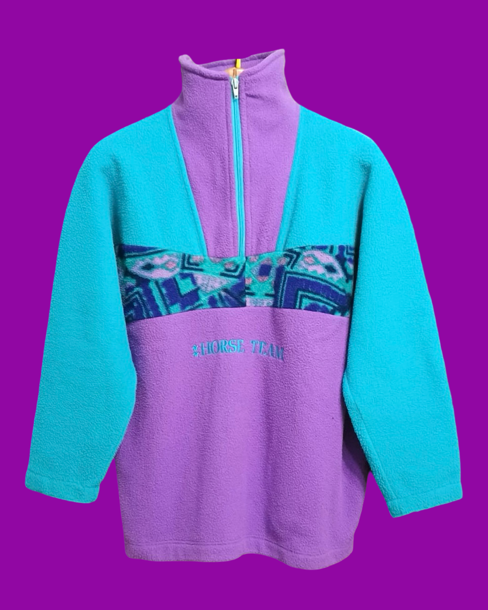 Vintage Multicolor Fantasy 90's Fleece Unisex Size M