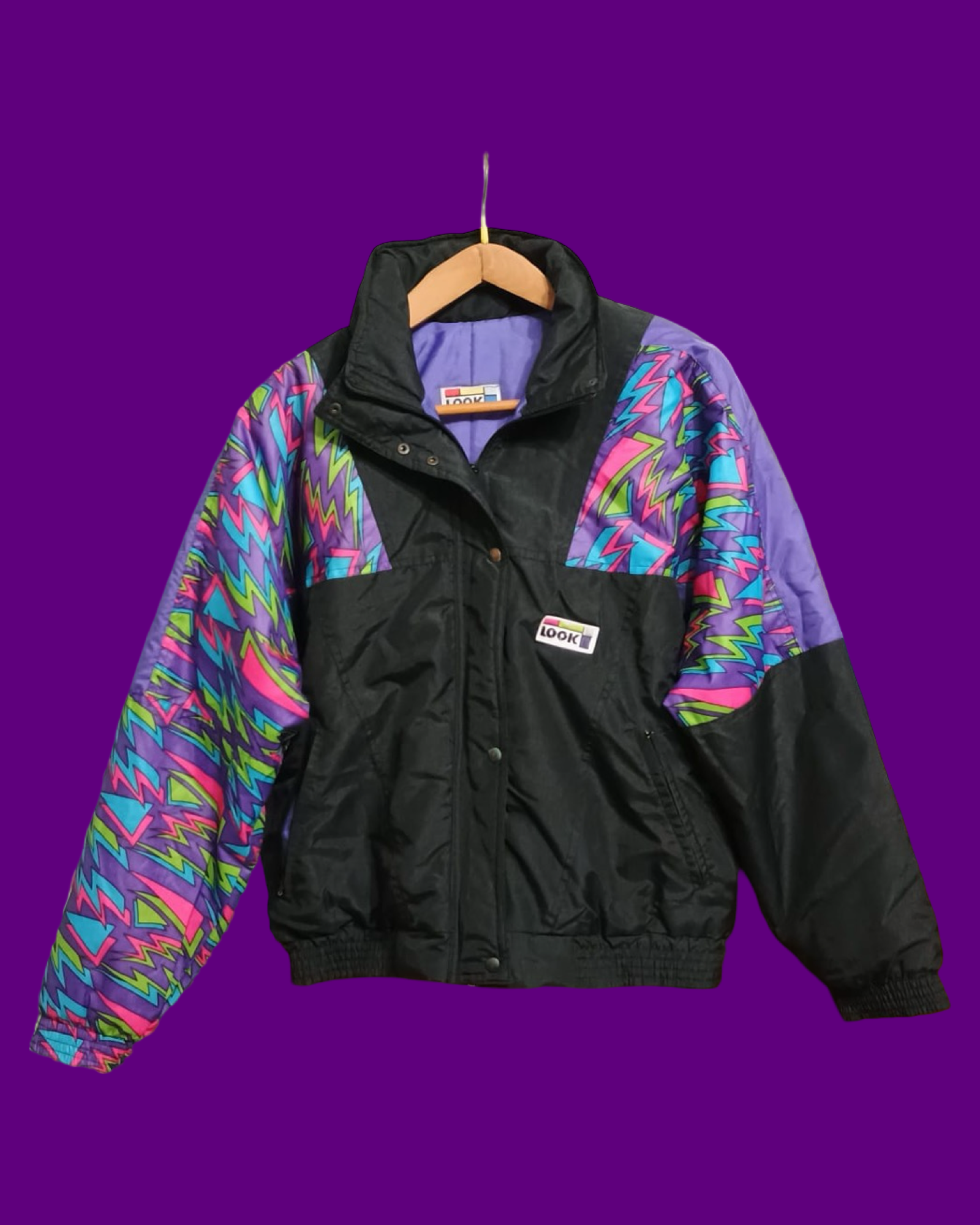 Vintage Multicolor Fantasy 90's Snow Jacket Woman Size L