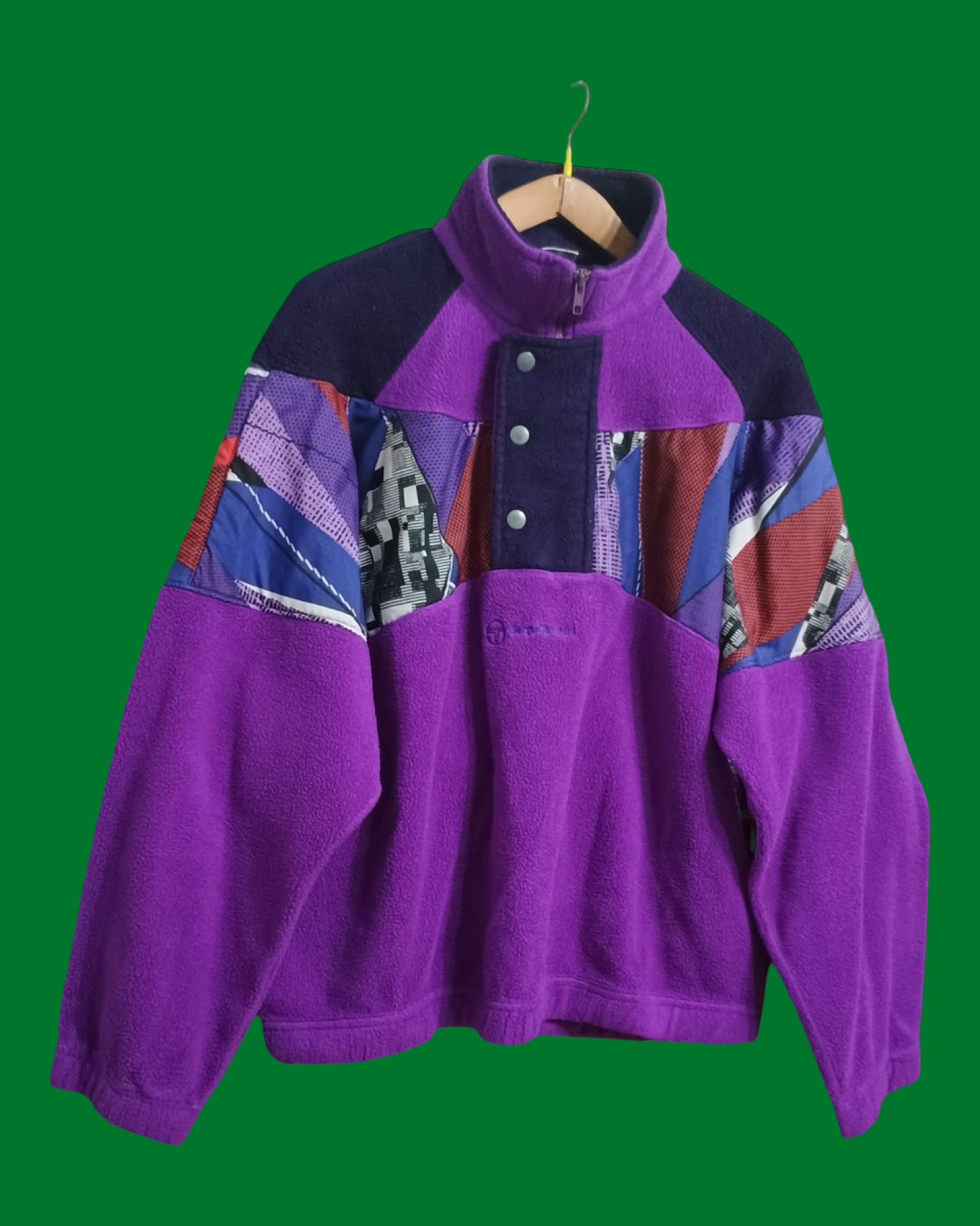 Vintage Multicolor Fantasy 90's Sergio Tacchini Fleece Unisex Size L