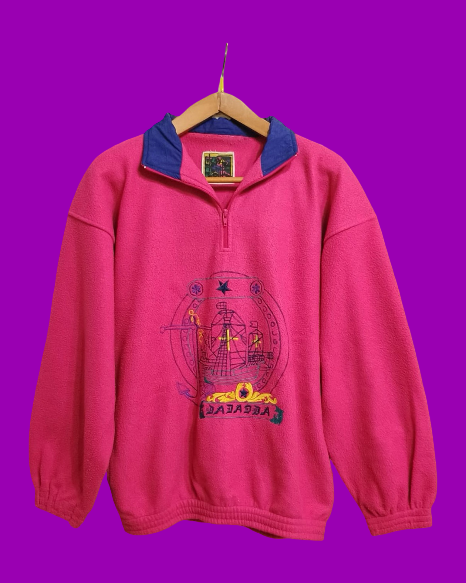 Vintage Multicolor Fantasy 90's Fleece Unisex Size L