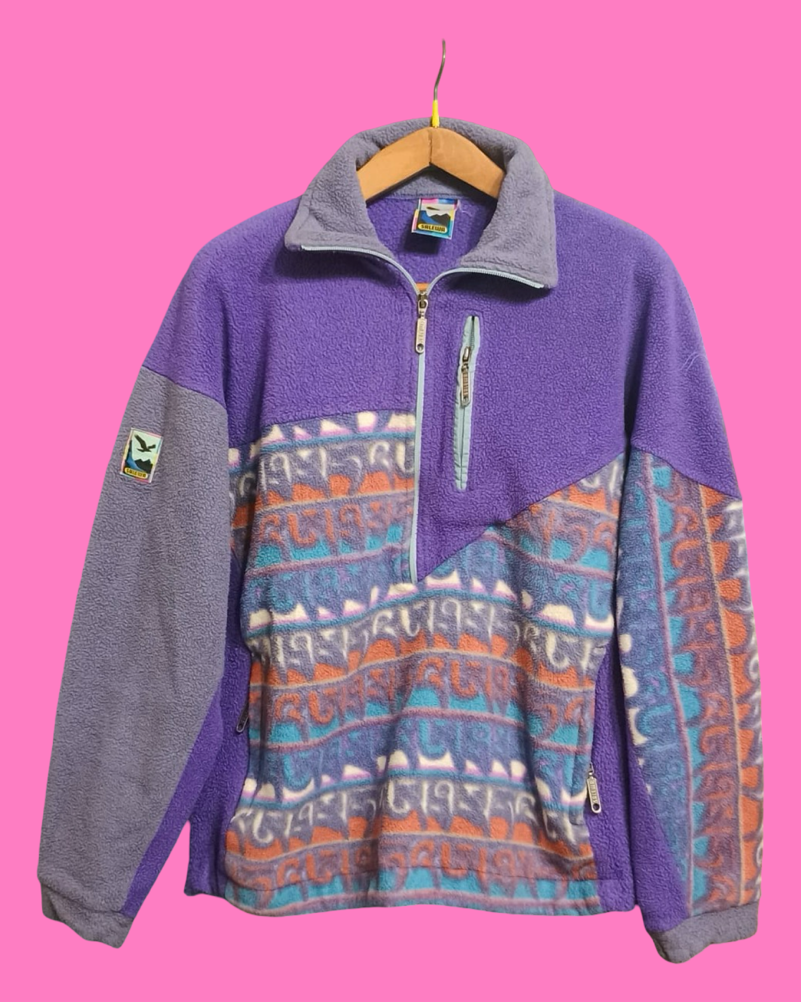 Vintage Multicolor Fantasy 90's Fleece Unisex Size L