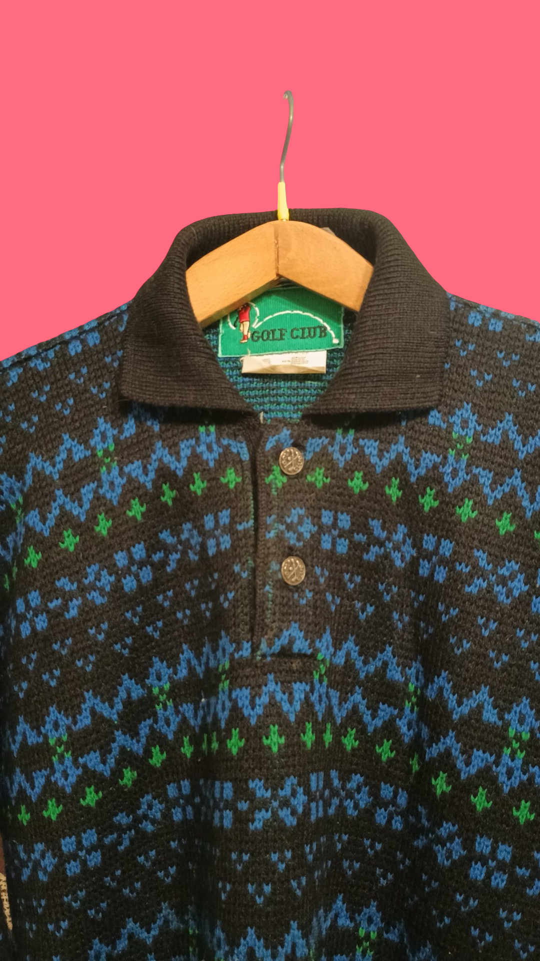 Vintage Multicolor Fantasy 90's Sweater Unisex Size M