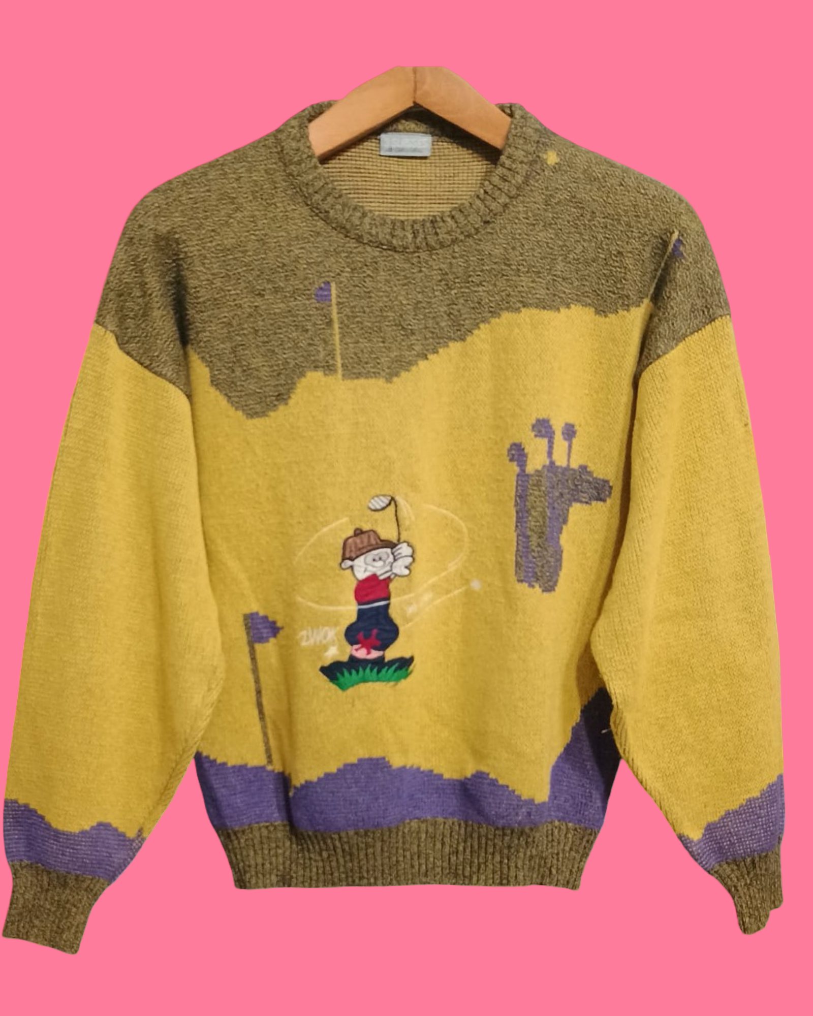 Vintage Multicolor Fantasy 90's Sweater Unisex Size S