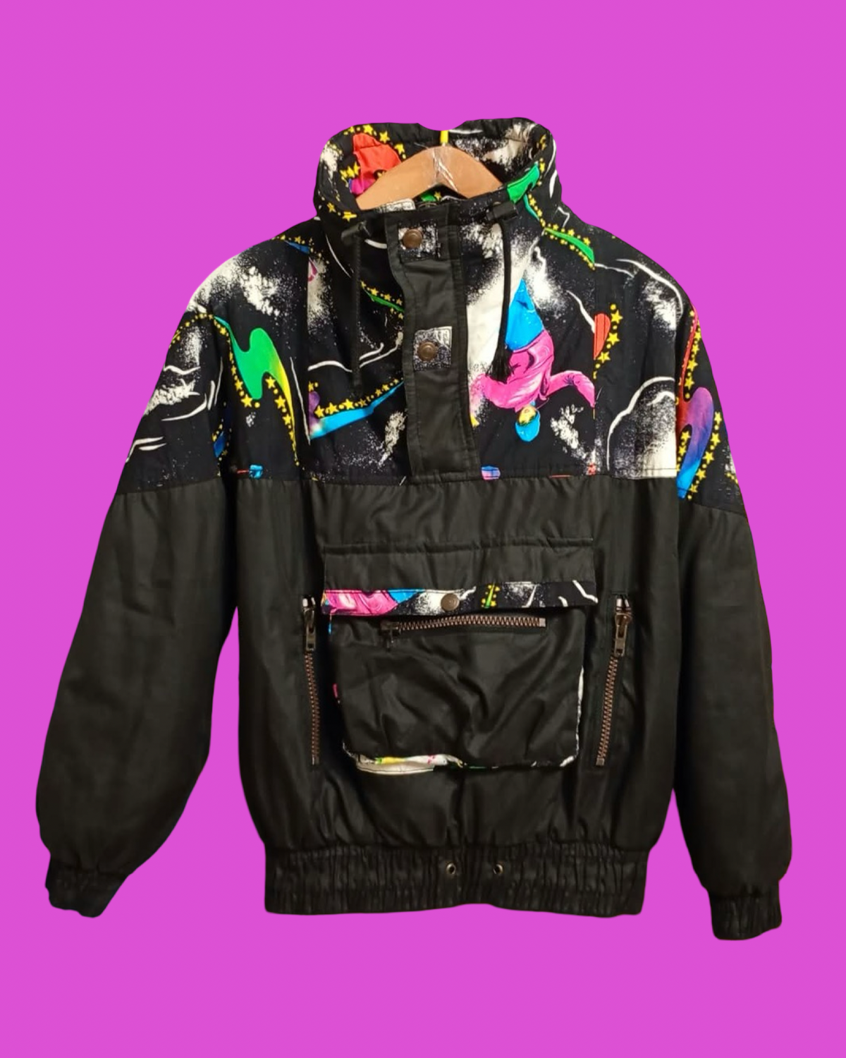 Vintage Multicolor Fantasy 90's Rare Snow Jacket Jacket Unisex Size M