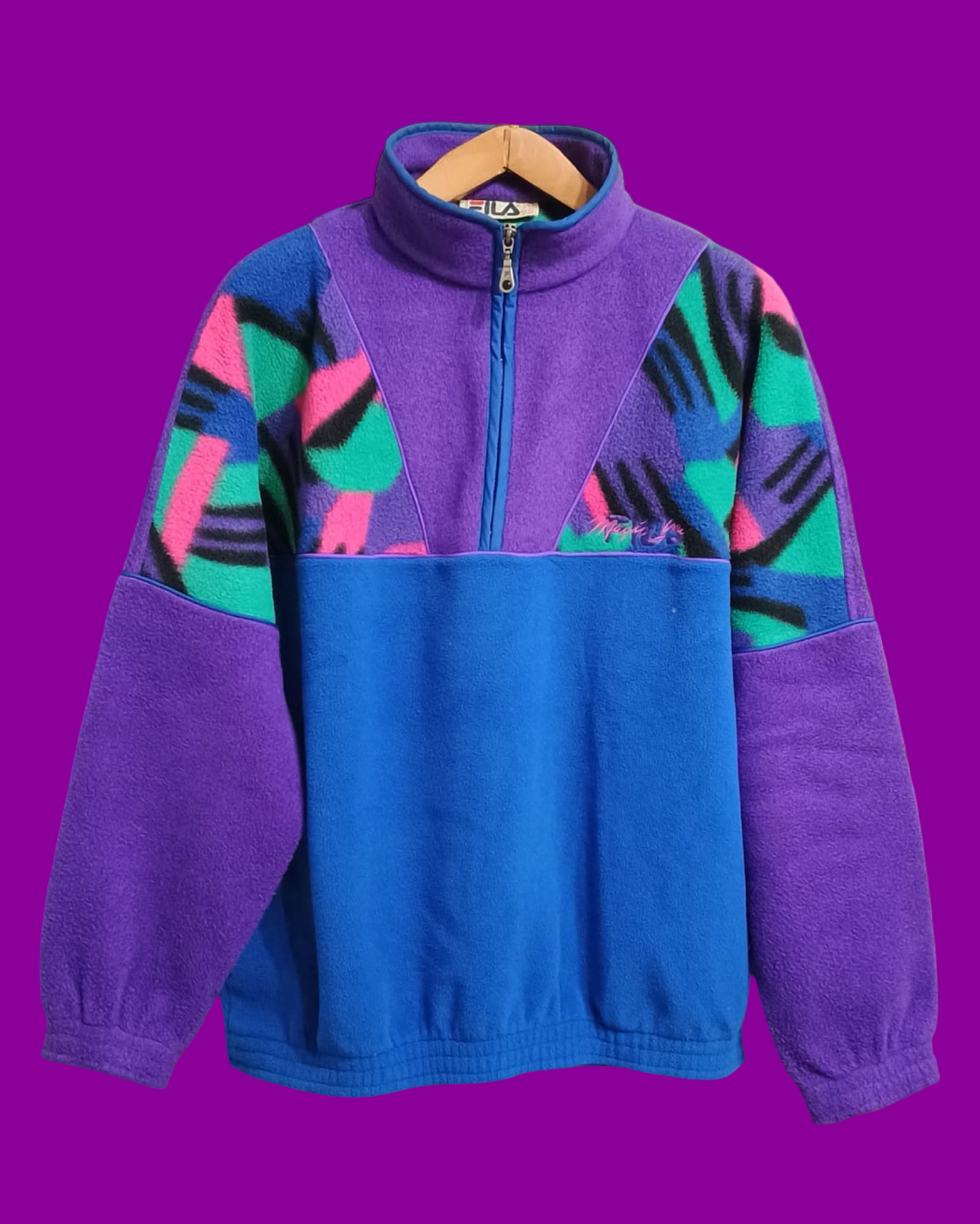 Vintage Multicolor Fantasy 90's Fila Fleece Unisex Size L