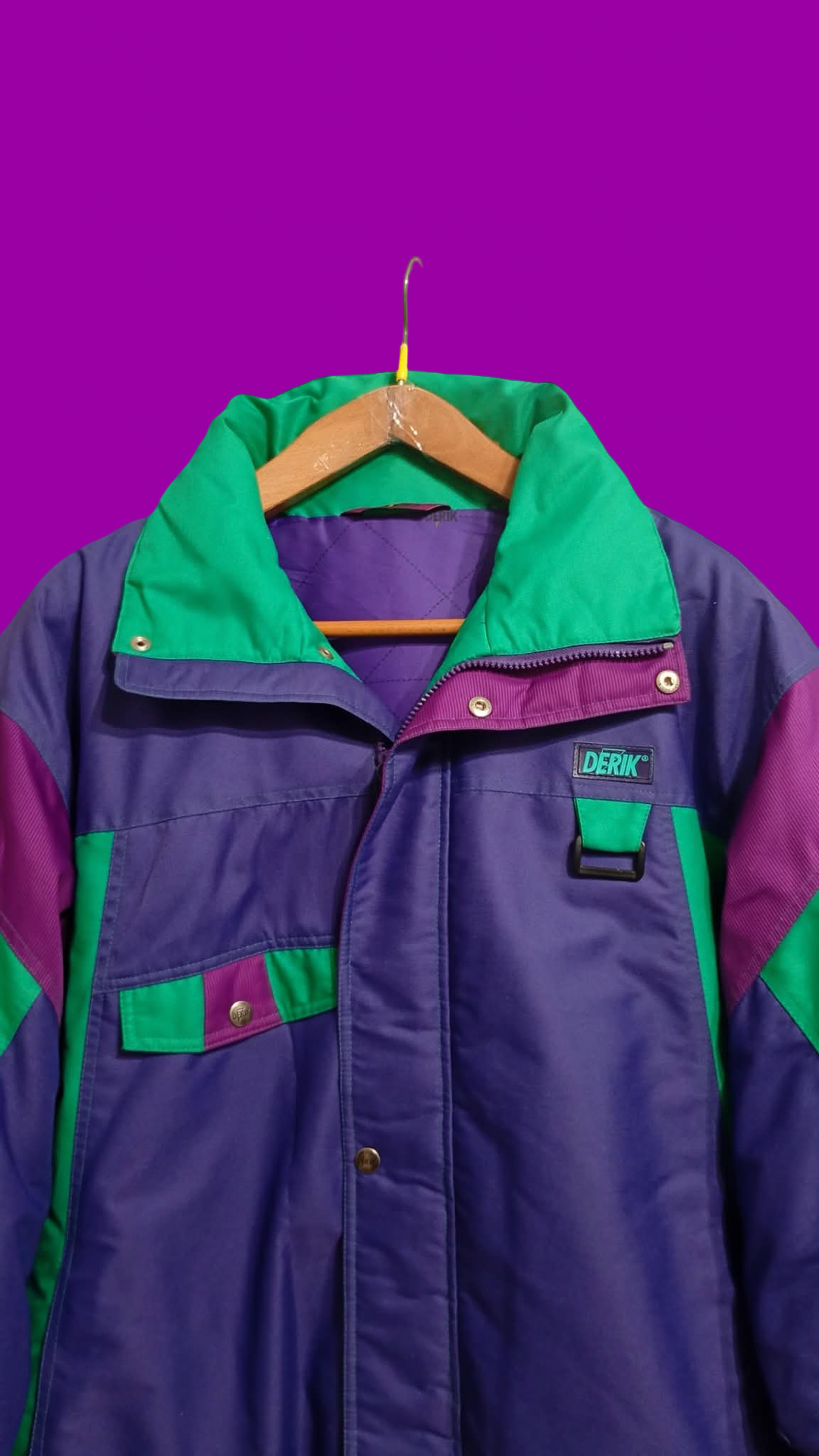 Vintage Multicolor Fantasy 90's Rare Snow Jacket Unisex Size L