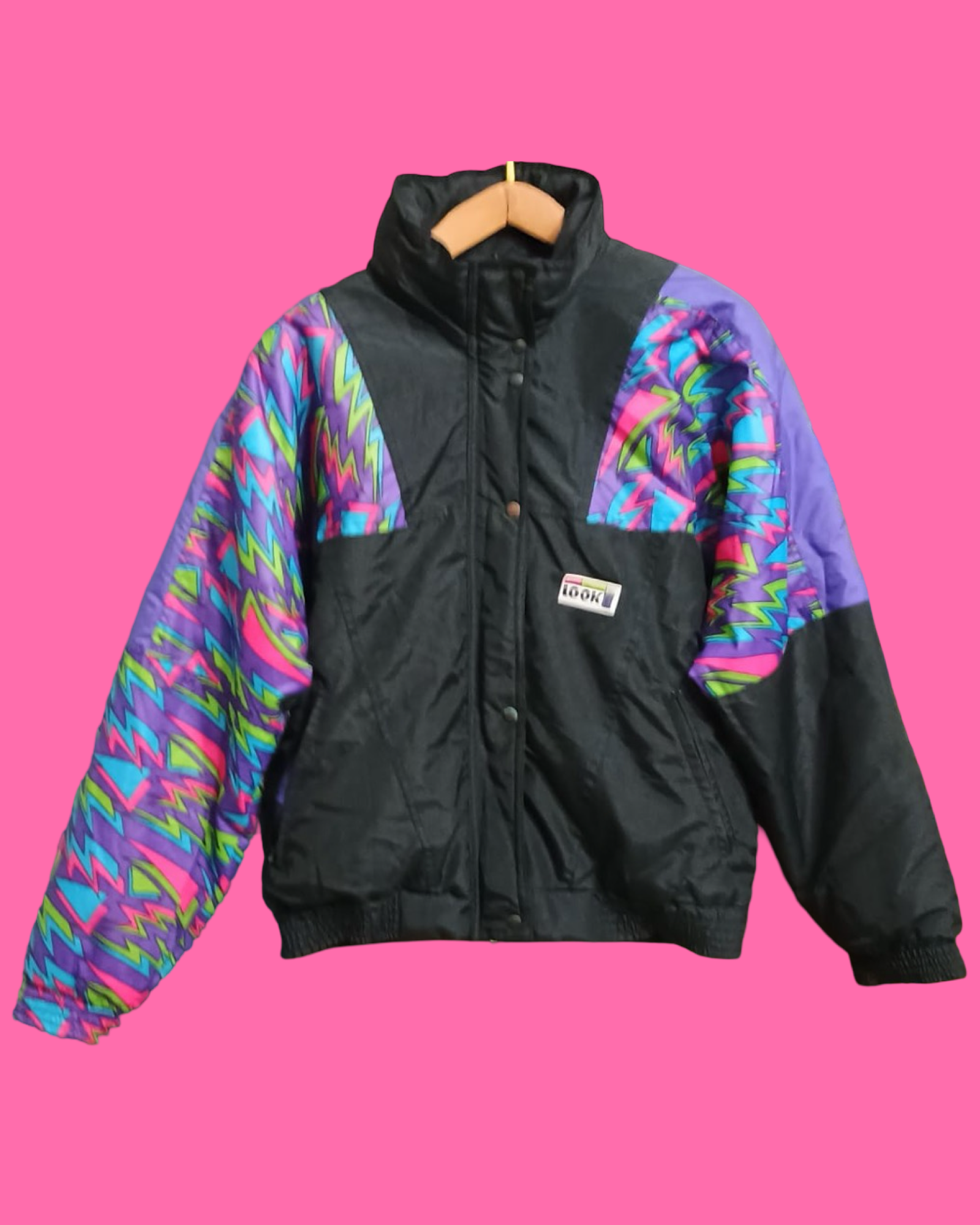 Vintage Multicolor Fantasy 90's Snow Jacket Woman Size L
