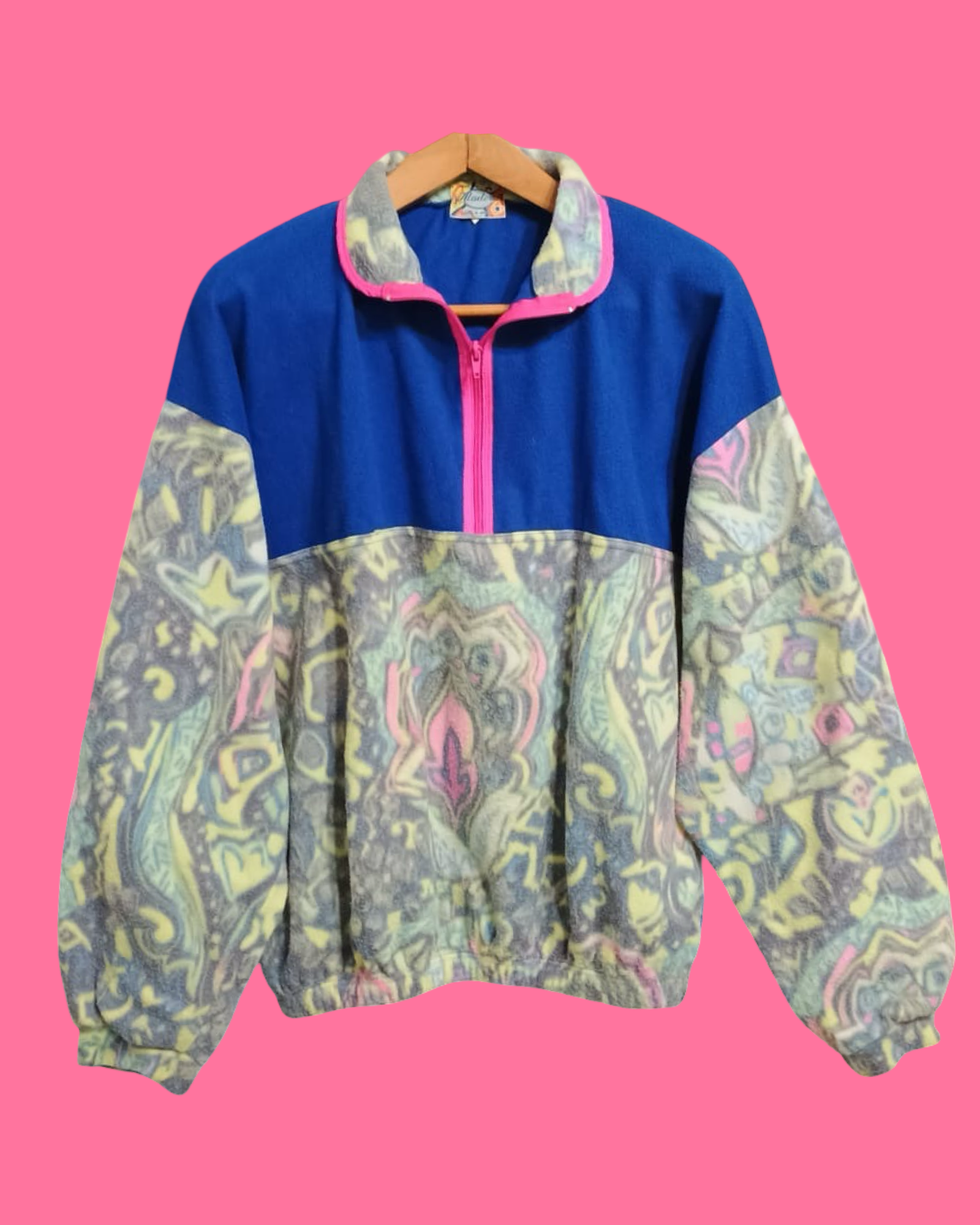 Vintage Multicolor Fantasy 90's Sweatshirt Unisex Size L