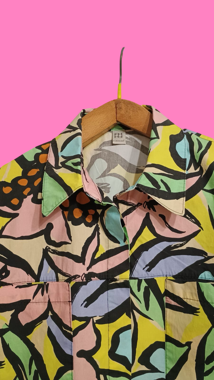 Vintage Multicolor Fantasy 90's Shirt Woman Size S