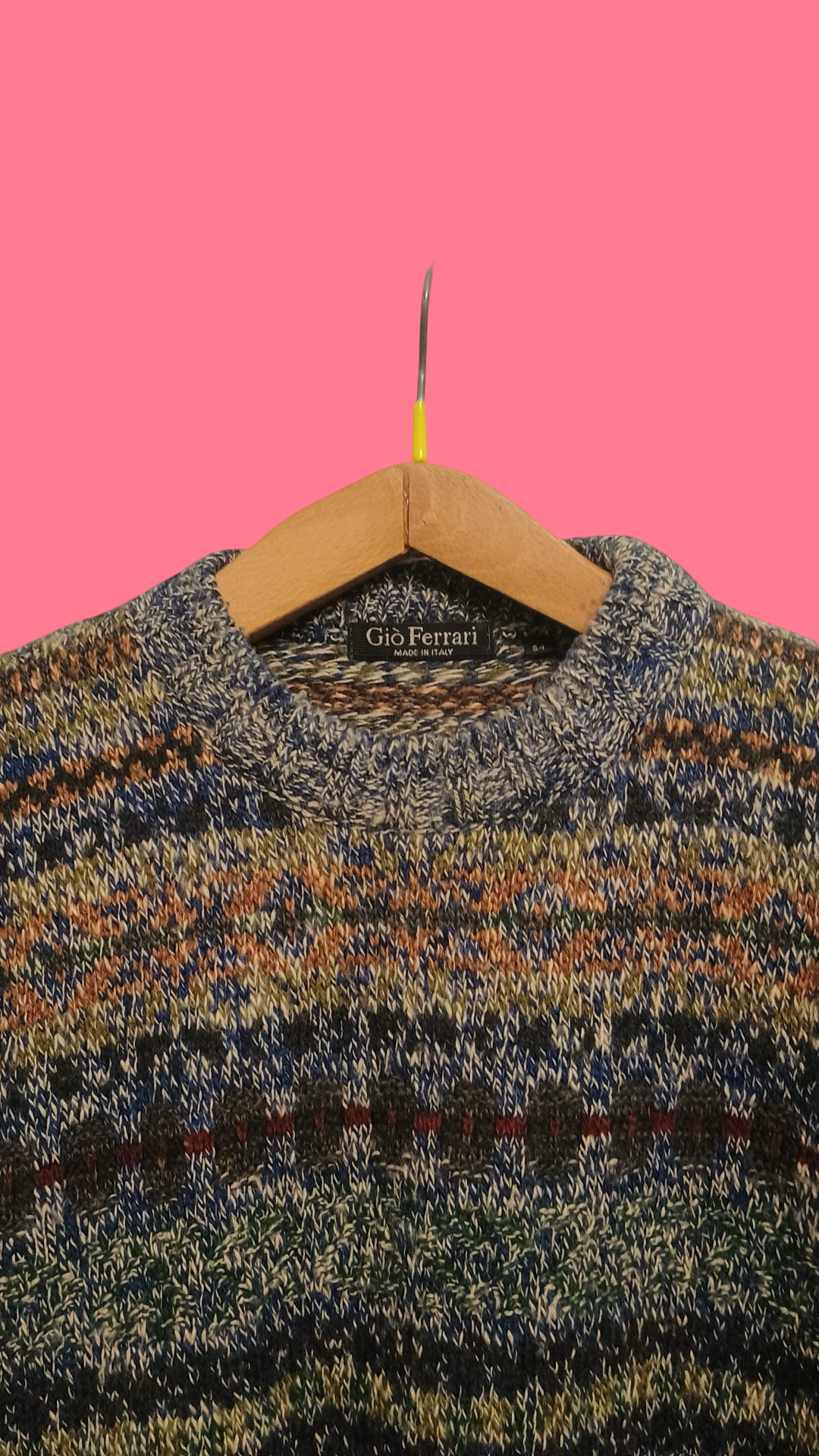 Vintage Multicolor Fantasy 90's Sweater Unisex Size L