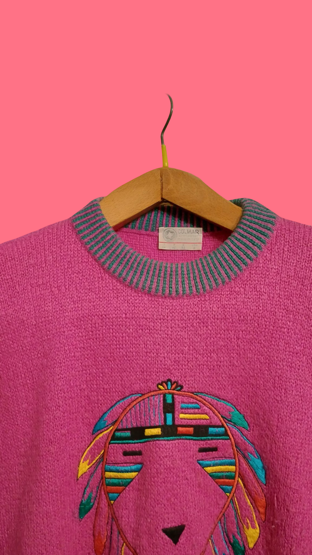 Vintage Multicolor Fantasy 90's Sweater Unisex Size M