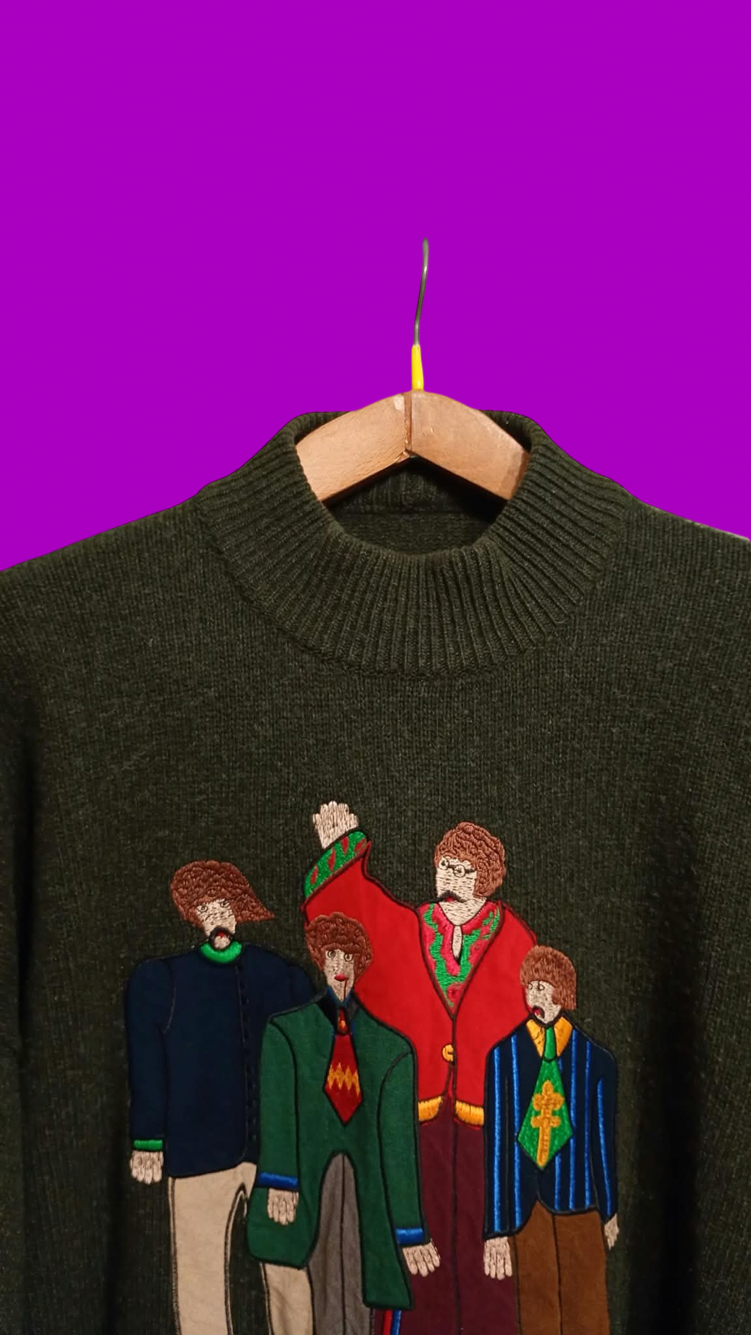 Vintage Multicolor Fantasy 90's Sweater Unisex Size L