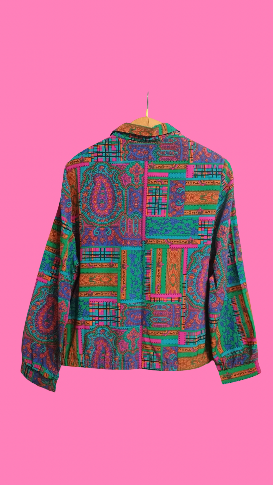 Vintage Multicolor Fantasy 90's Shirt Woman Size L