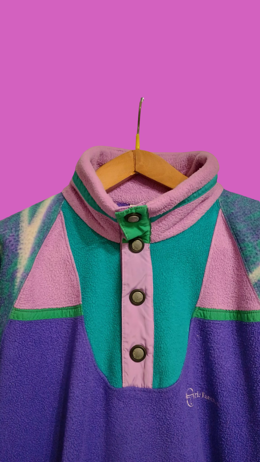 Vintage Multicolor Fantasy 90's Sergio Tacchini Fleece Unisex Size XL