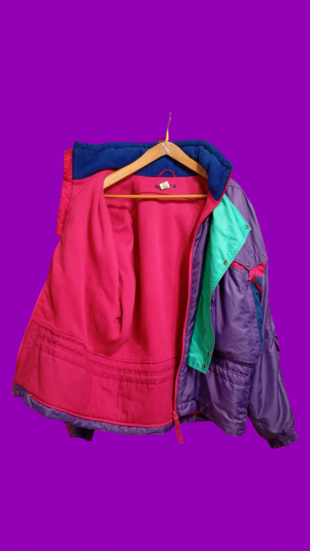 Vintage Multicolor Fantasy 90's Rare Snow Jacket Unisex Size XL