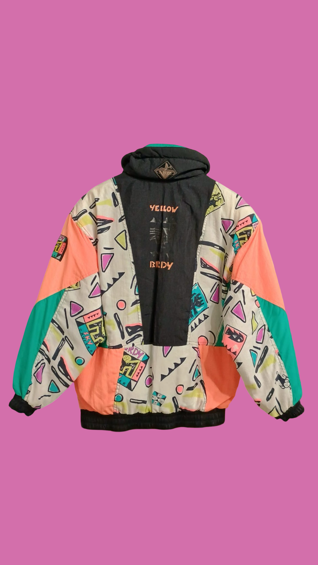 Vintage Multicolor Fantasy 90's Snow Jacket Woman Size S