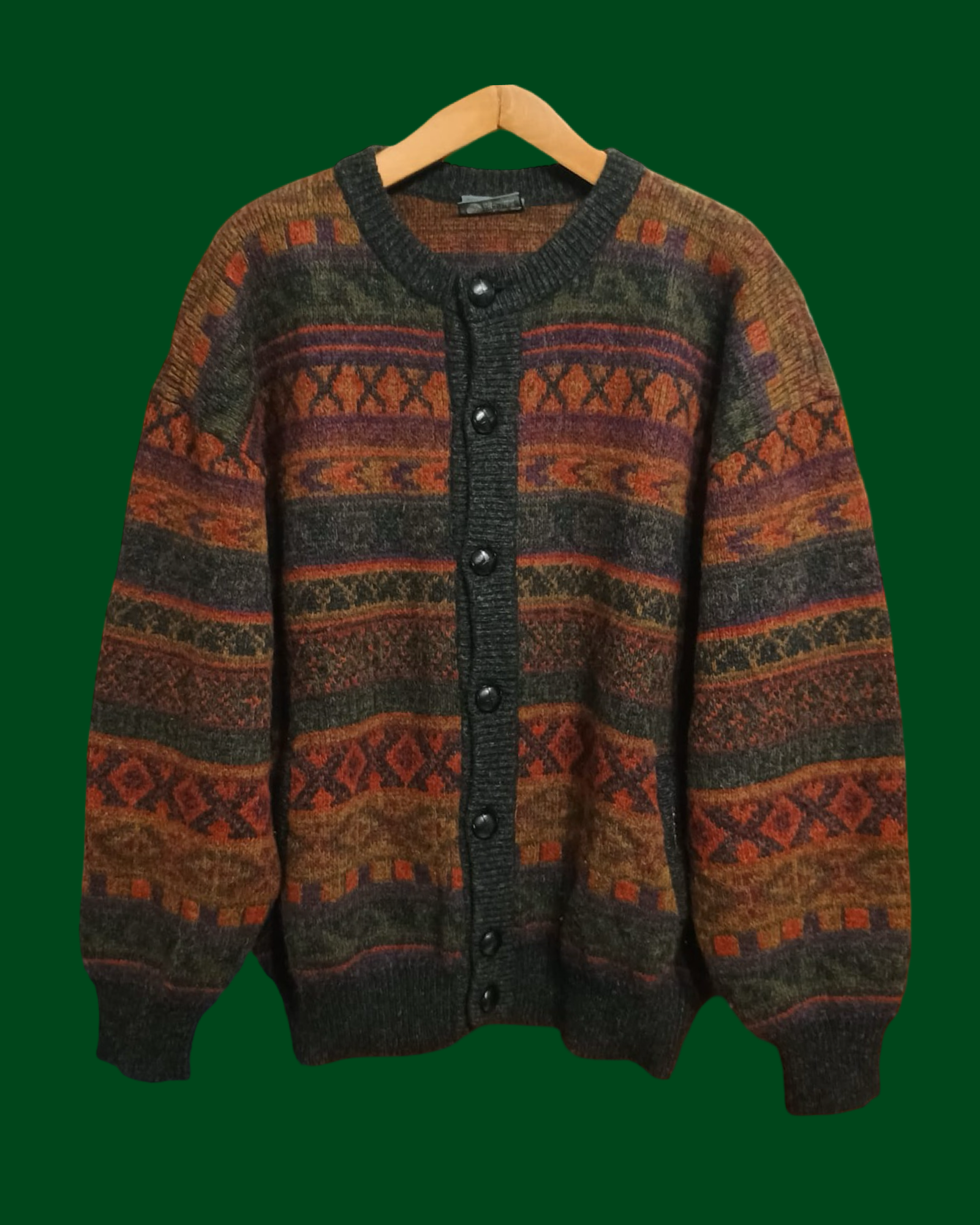 Vintage Multicolor Fantasy 90's Sweater Unisex Size L