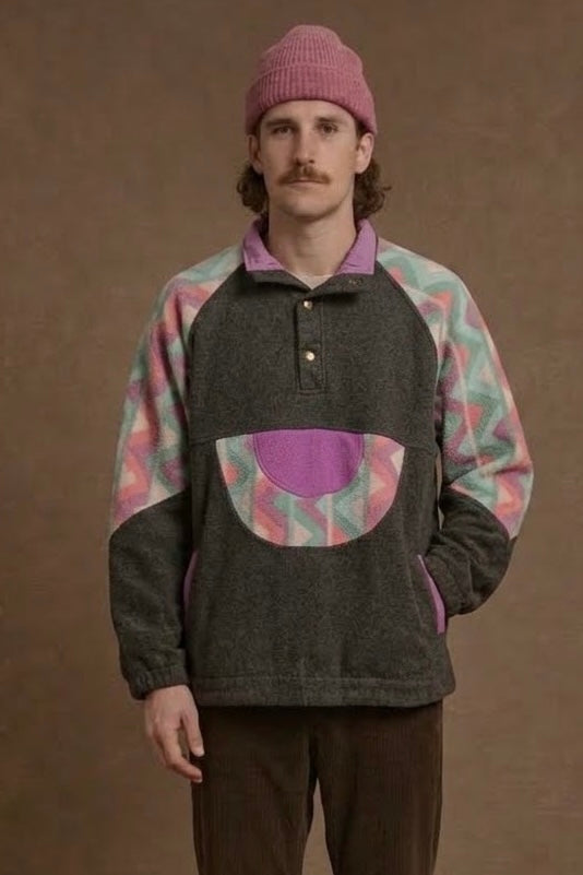 Vintage Multicolor Fantasy 90's Rare Fleece Unisex Size XL