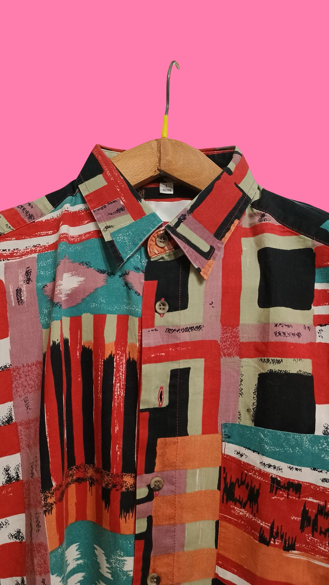 Vintage Multicolor Fantasy 90's Spring Shirt Unisex Size L