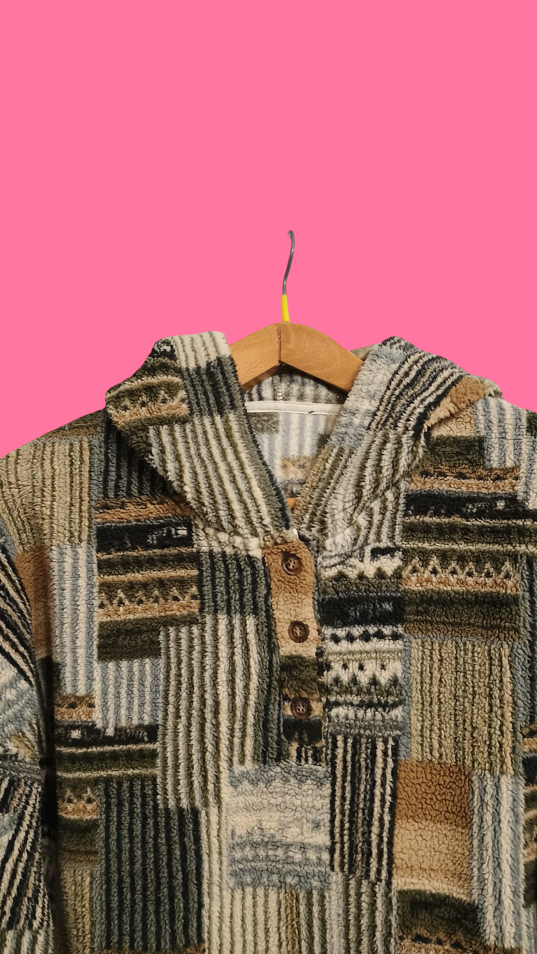 Vintage Multicolor Fantasy 90's Fleece Woman Size S